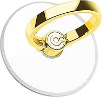Vista 1 de EI Sonador - Soporte de anillo para teléfono celular, transparente (2 dorados)