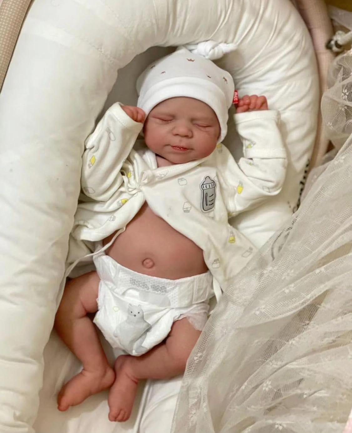 Zero Pam Reborn Baby Dolls-45,7 cm Bambola realistica, in vinile anatomicamente corretto per tutto il corpo, bambola realistica, bambola reale che sembra reale