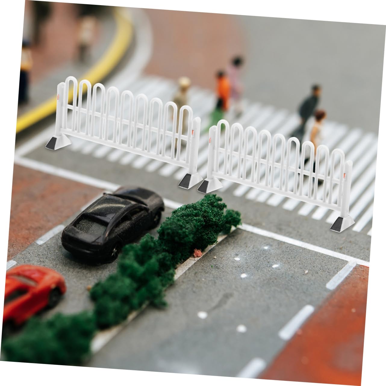 Gogogmee Construction Traffic Sign Toys Miniature Fences Simulation Roadblocks Toy Set
