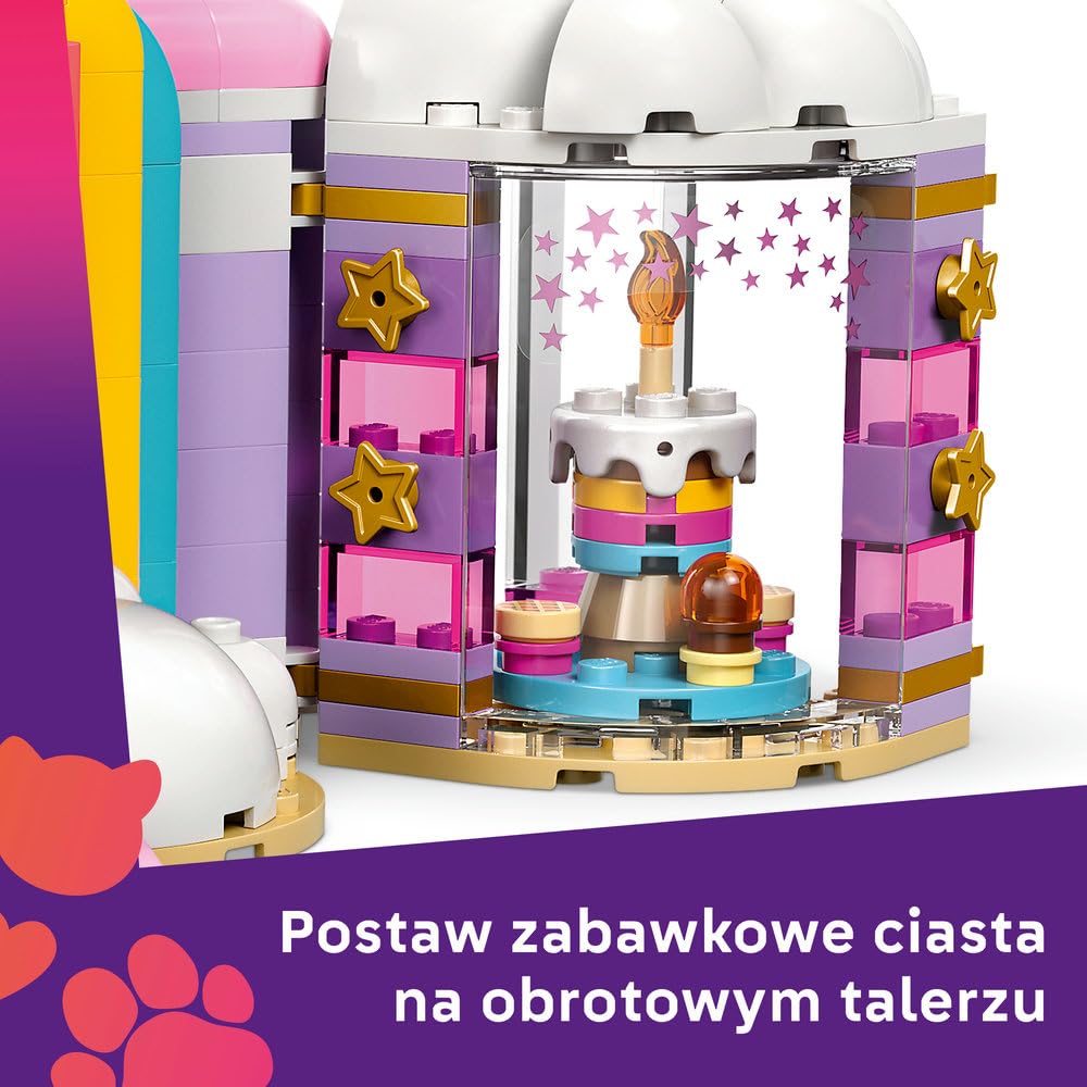 LEGO Friends Jednorożcowa kawiarnia, trzy minilaleczki i tęczowy jednorożec, zabawka dla dziecka do odgrywania ról, pomysł na prezent dla 6-latki na urodziny, klocki dla dziewczynki i chłopca 42684