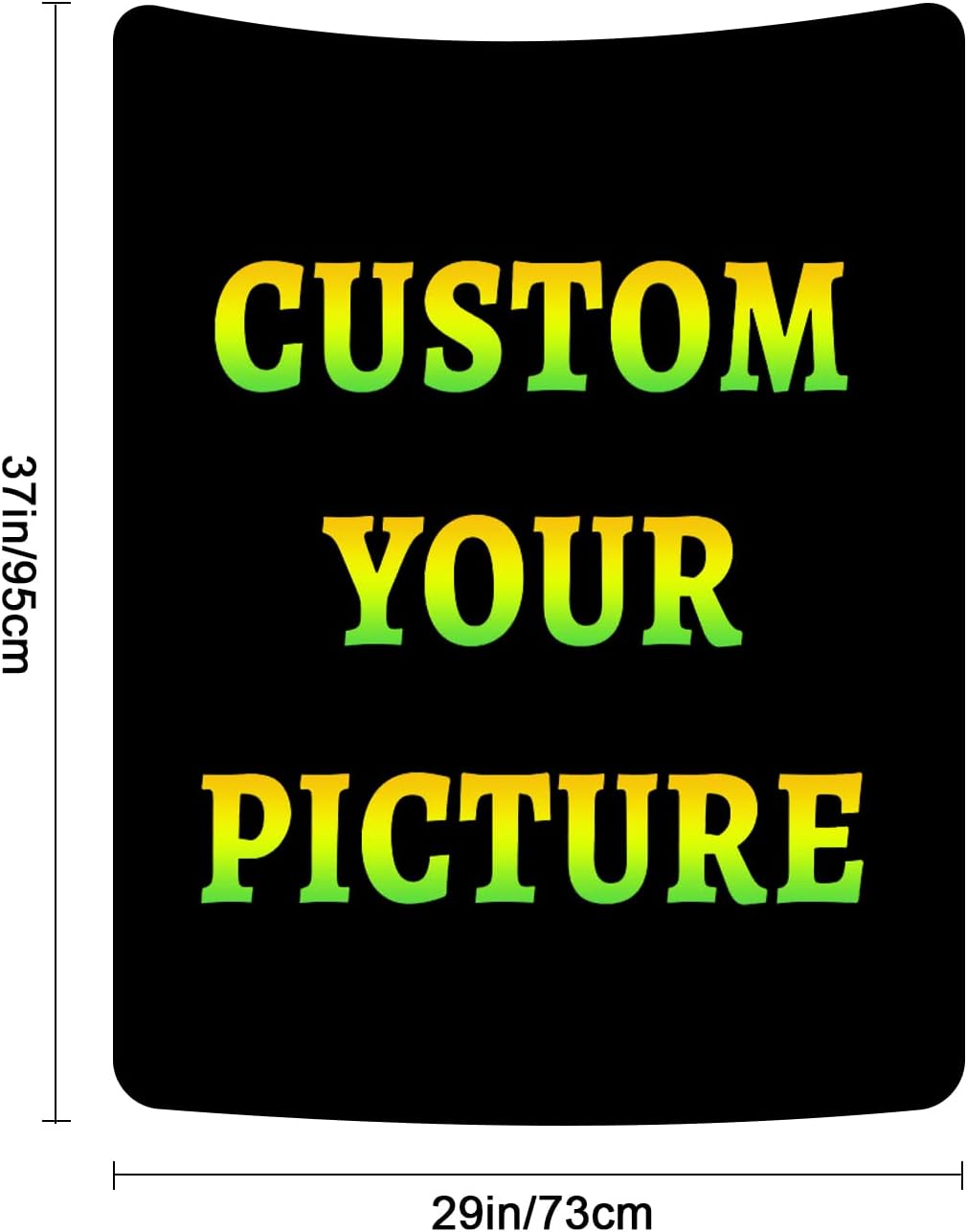 Livole Custom Tapestry Upload Images Customized Tapestry Wall Hanging Personalized Backdrop with Photo&Text Custom Posters Banners for bedroom (29 * 37in Vertical)