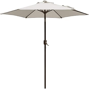 Amazon Com Le Papillon 10 Ft Offset Hanging Patio Umbrella Aluminum Outdoor Cantilever Umbrella Crank Lift Beige Garden Outdoor
