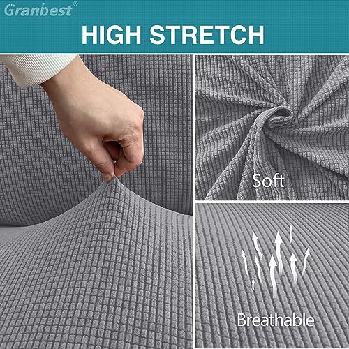 Granbest High Stretch Dining Chair Slipcovers, Universal Fit Jacquard Parson Dining Chair Covers - Image 3