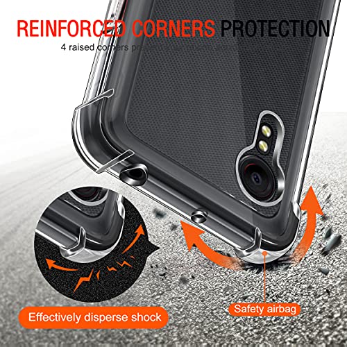 Image of Lustree Back Cover Transparent Case Compatible with Samsung Galaxy A03 Core | Clear + TPU Case with 4 Corner Air Cushion Protection & Camera Protection | Slim& Stylus Cover