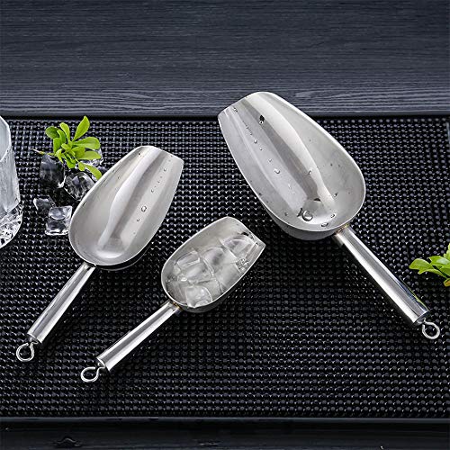 Colher de gelo útil para cubos de gelo pá de uma peça fundida aço inoxidável 304 gelo doce farinha a