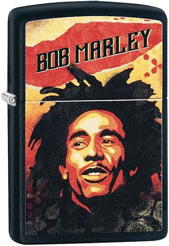 Miniatura 7 de Zippo Bob Marley - Mecheros Negro (Black Ice), Negro mate, High Polish Brass, Fusión de latón pulido, High Polish Chrome, Cromo pulido 75º
