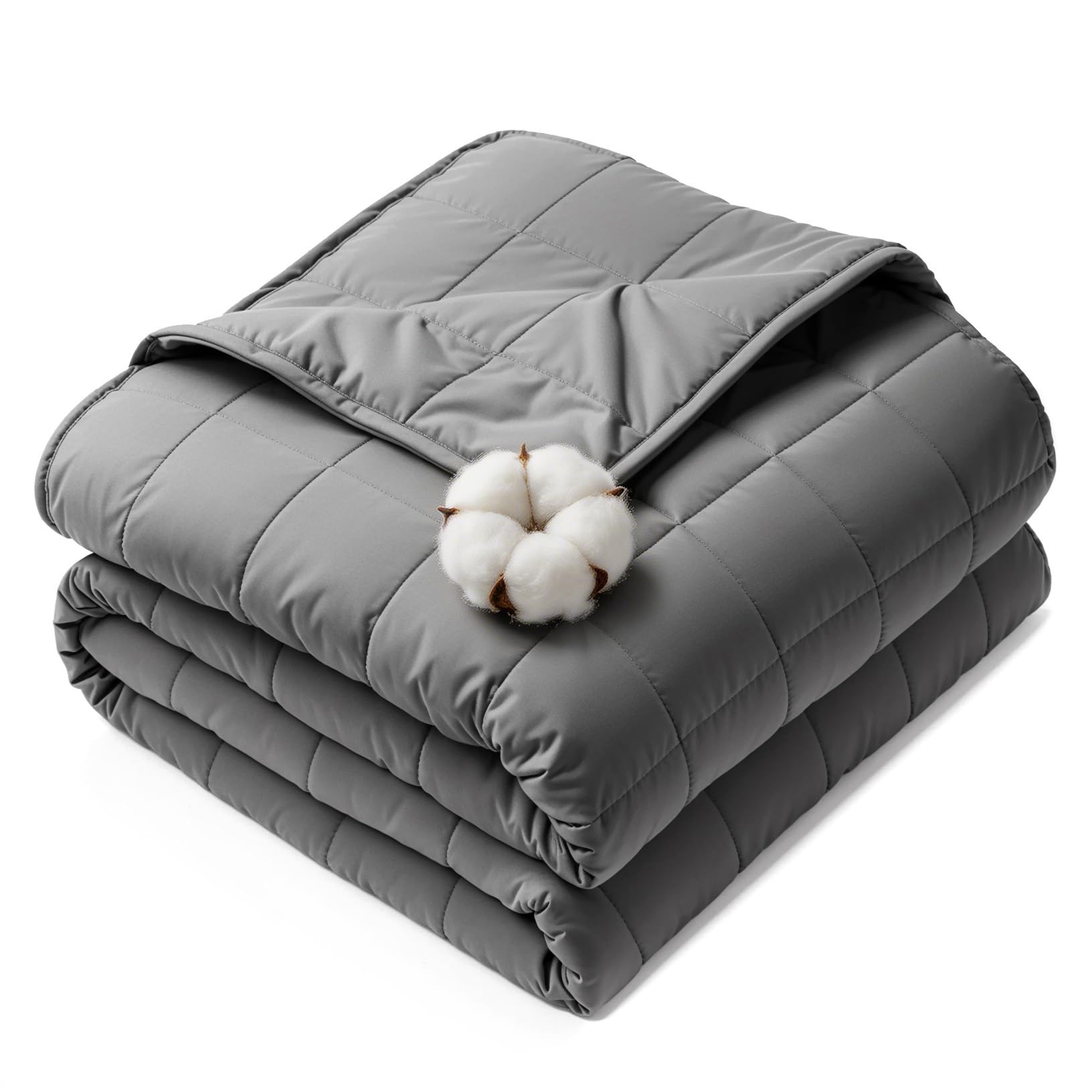 HCOIW Weighted Blankets for Adults - 20lbs,60” x 80”Queen Size Heavy Blanket for Sleeping, Machine Washable, Soft and Breathable Cooling Blanket with Premium Glass Bead,All-Season