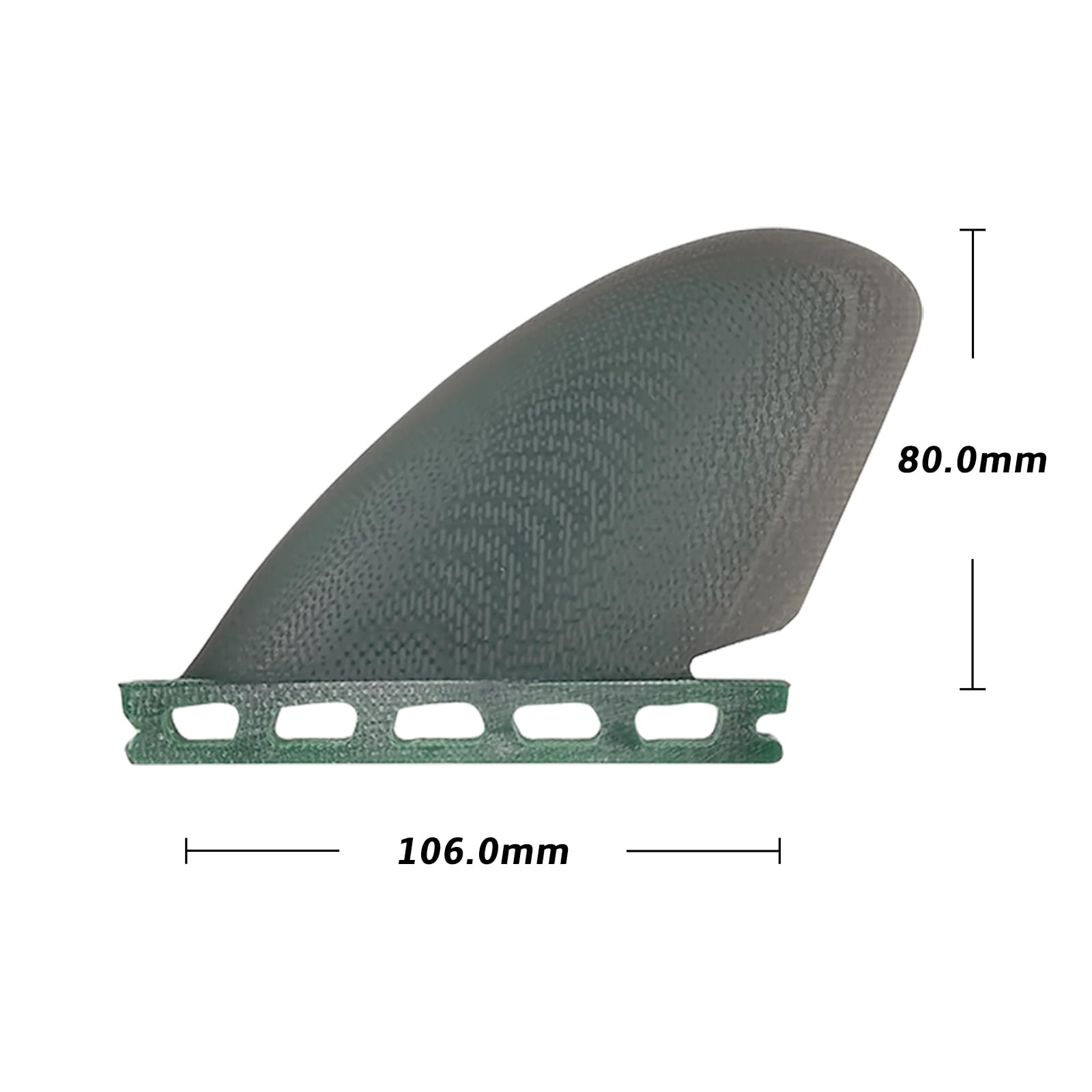 UP SURF Juego de aletas cuádruples para tabla de surf (4 aletas), pestañas individuales/pestañas dobles 2 RM, fibra de vidrio flexible sólida para una durabilidad ligera y un rendimiento superior de