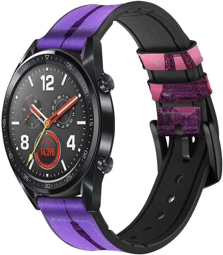 JJ Phone CaseCA0745 Eiffel Paris Sunset Leather Smart Watch Band Strap for Wristwatch Smartwatch Smart Watch Size (18mm)