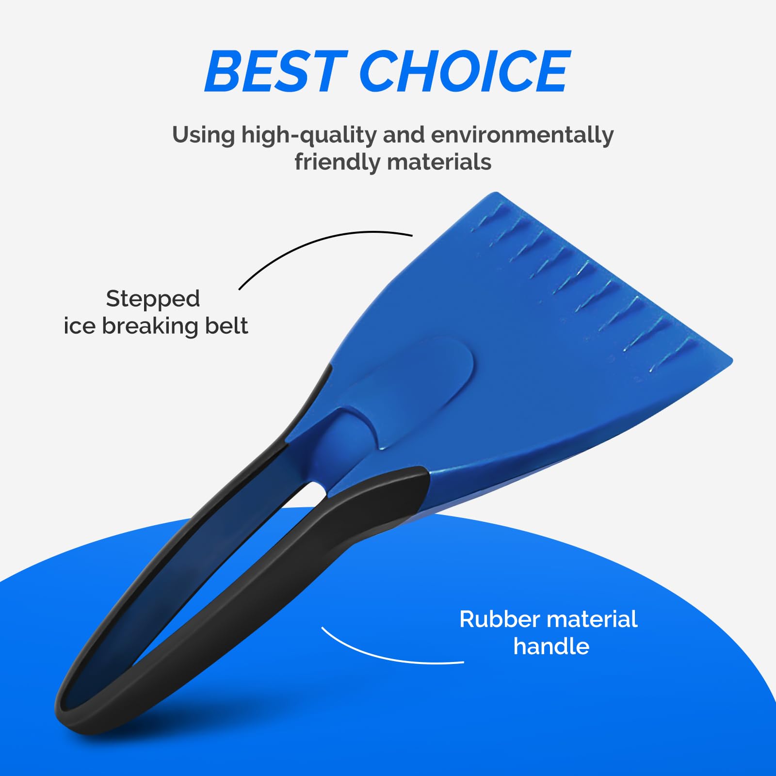 2 Raschietti Per Ghiaccio Auto - Spatola Parabrezza Senza Graffi, Materiale ABS, Per Neve E Ghiaccio - Foto 12