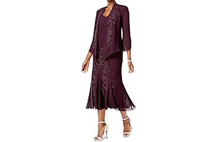Fashionable Mother of the Bride Dress with Jacket