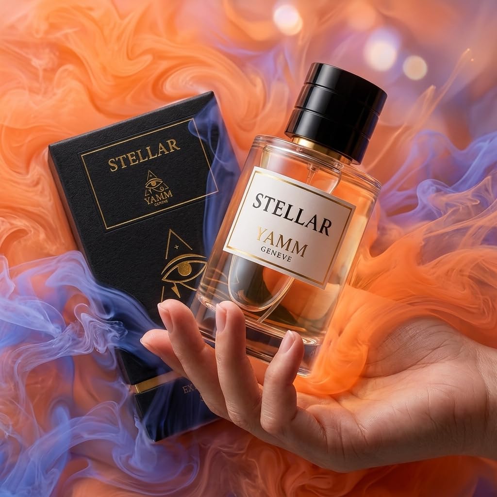 Stellar | Ekstrakt z perfum 50 ml | Mieszane perfumy dla mężczyzn i kobiet, biały bursztyn i kwiat pomarańczy, nuty bursztynowe i balsamiczne, luksusowy i długotrwały