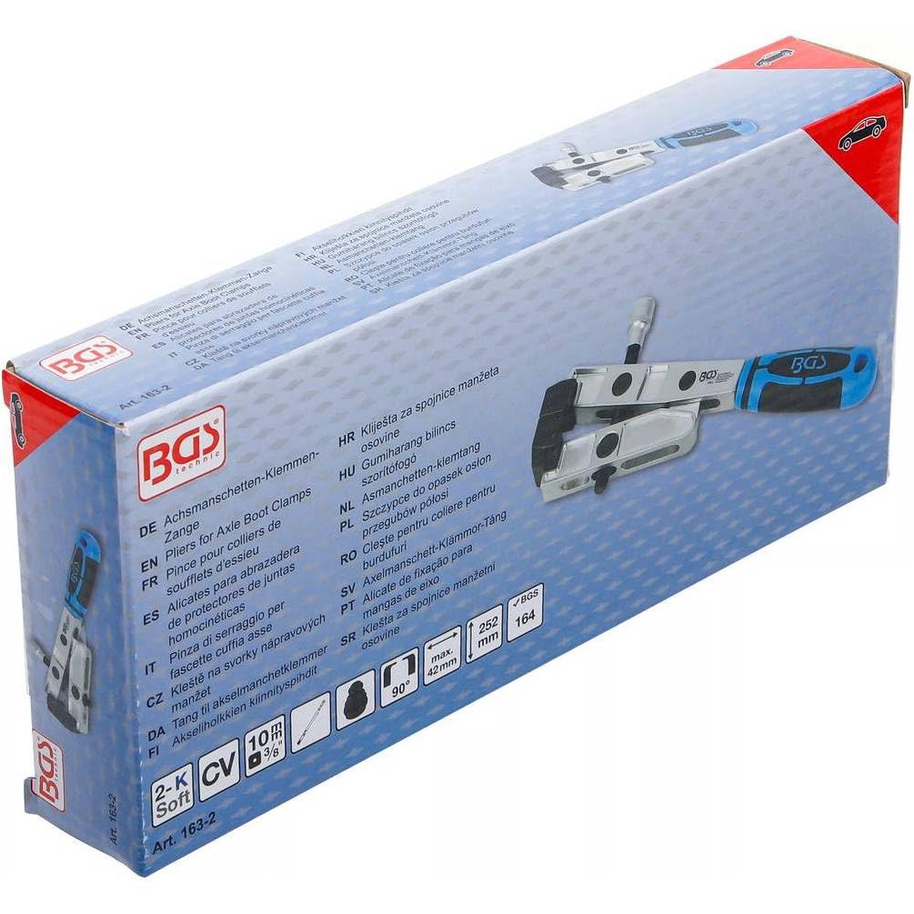 Pince pour Colliers de Soufflets d Essieu - 12,3 x 4x26,2 cm - Fonctionnement Couple - Outils Précis et Robustes - D-Work