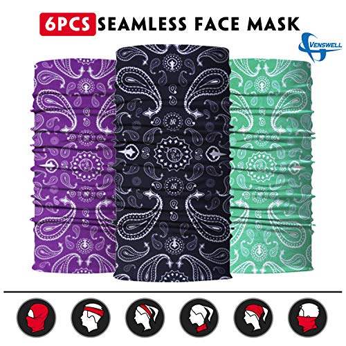 Image of Neck Gaiter for Men Women Headwear Bandana Head Wrap Face Scarf Mask Cover Warmer Balaclava-Seamless & Versatile