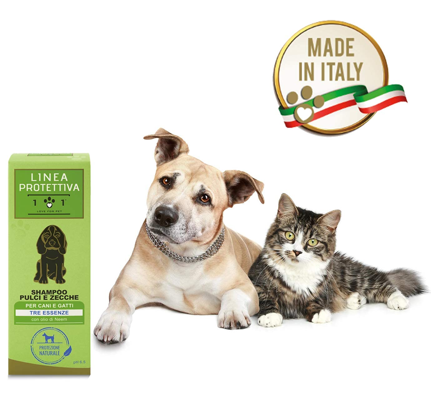 Natural Shampoo with Neem Oil, Carnation and Geranium extracts, 250ml, Insect Repellent for Fleas Ticks, Mites etc - Image 2