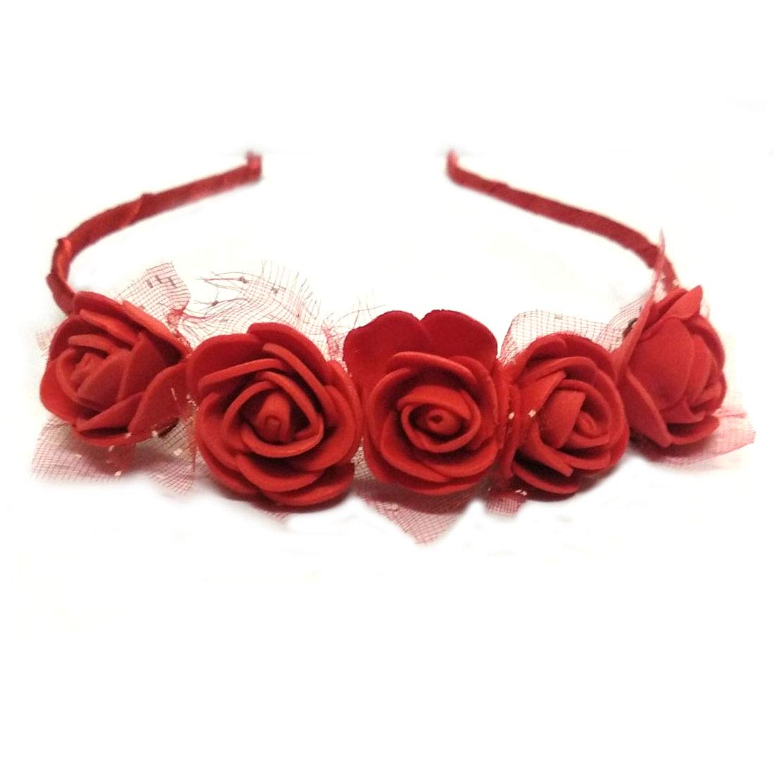 VinshBond Red Rose Hair Band Hair Tiara Designed Hair Band Headband Accessories for Women/Girls (B0BN63VQQJ) Amazon Price History, Amazon Price Tracker