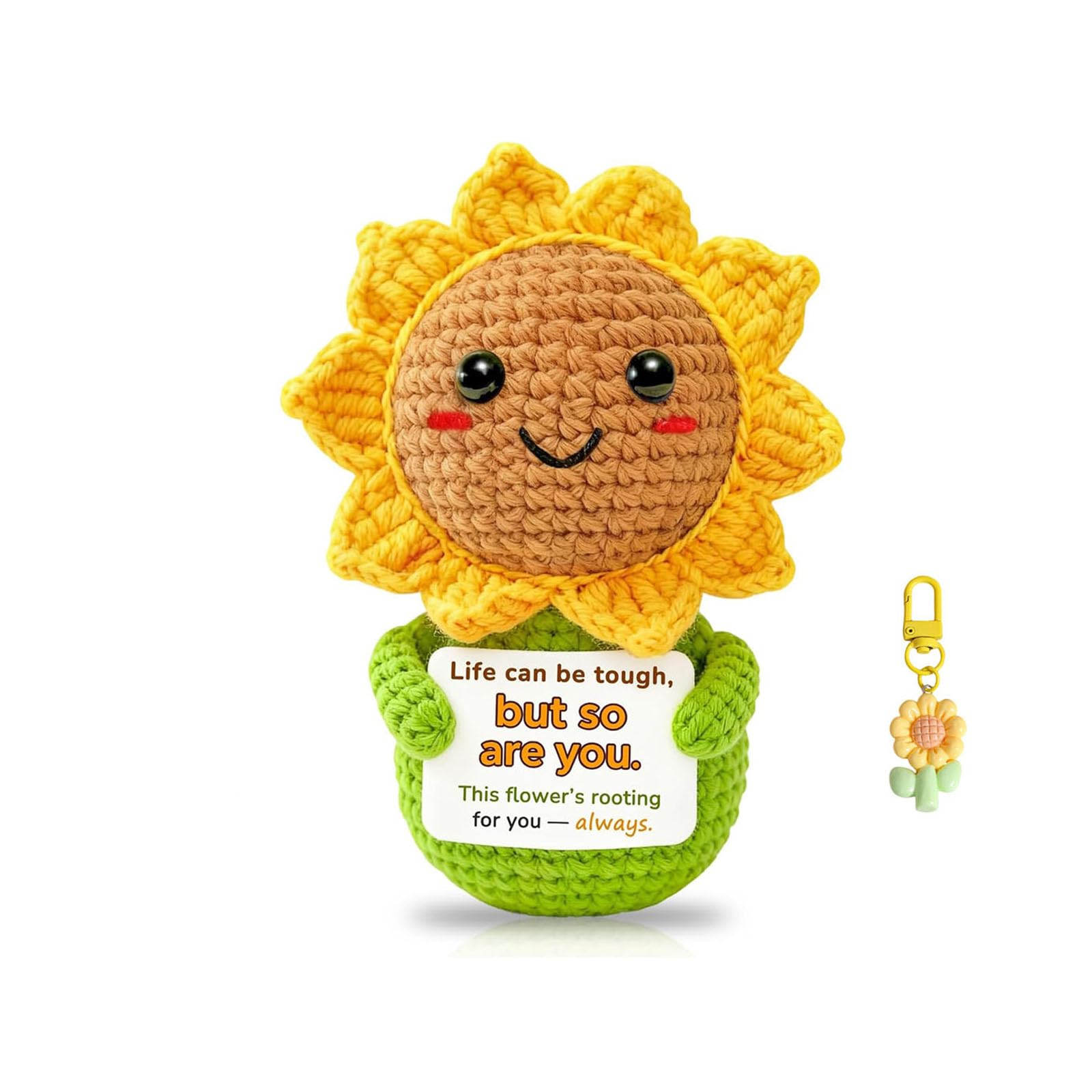 BOFYTR 3-Piece Sunflower Doll Keychain Set, Get Well Soon Gifts for Women