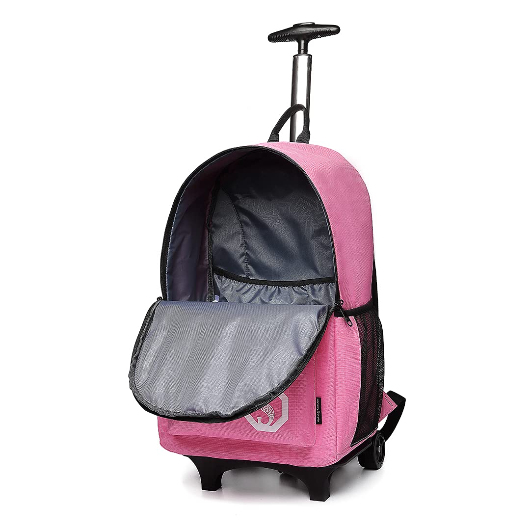 Buy Children's Rolling Backpacks Anime Luminous Rucksack with Wheels