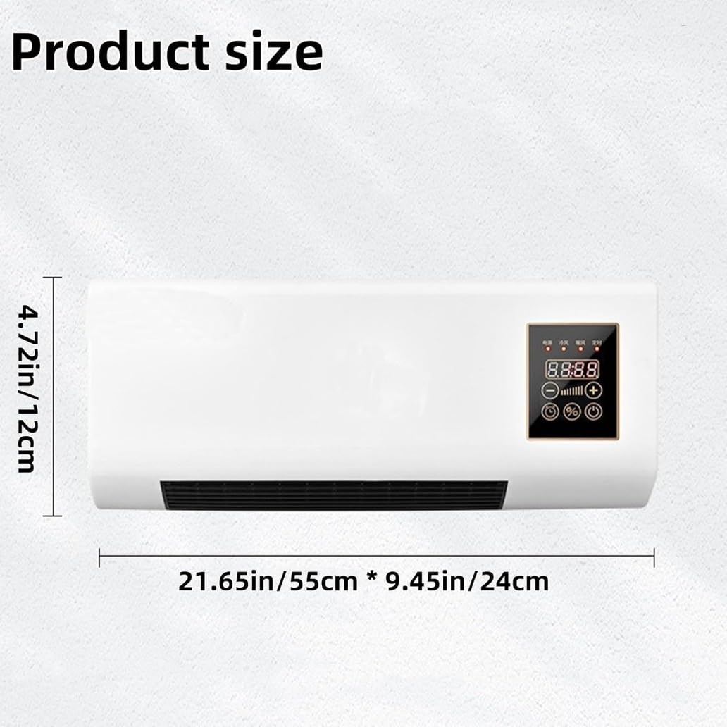Aire acondicionado portátil Climafy, unidad de aire acondicionado de pared de 12000 Btu con temporizador, sistema dividido para oficina en casa, fácil instalación requerida, enfriamiento silencioso b