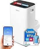MIDEA Pingüino Aire Acondicionado Portátil Frío y Calor 3000 Frigorías / 12000 BTU - Climatizador silencioso con bomba calor 3500 W Air conditioner 4 modalidades con kit de ventana y control remoto