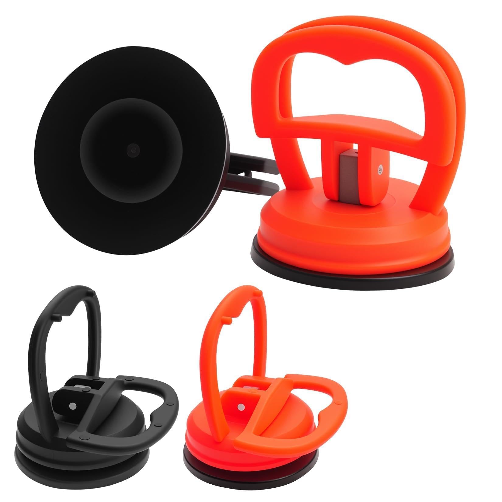 Ventosas para Coche Sacabollos, Kit de Reparación de Extractor de Abolladuras, 4 Piezas para Cristales y Pantallas