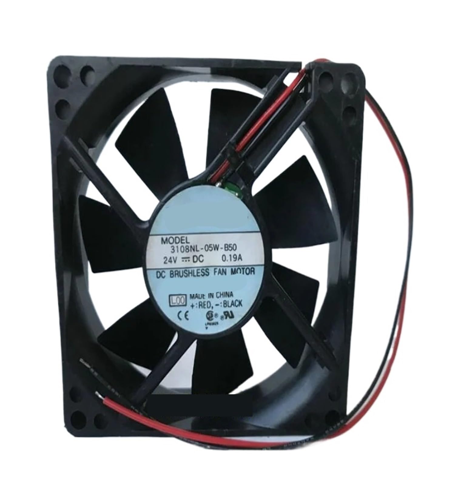 YMUGUEGH 8020 3108NL-05W-B50 DC24V 0.19A 8CM two-wire cooling fan