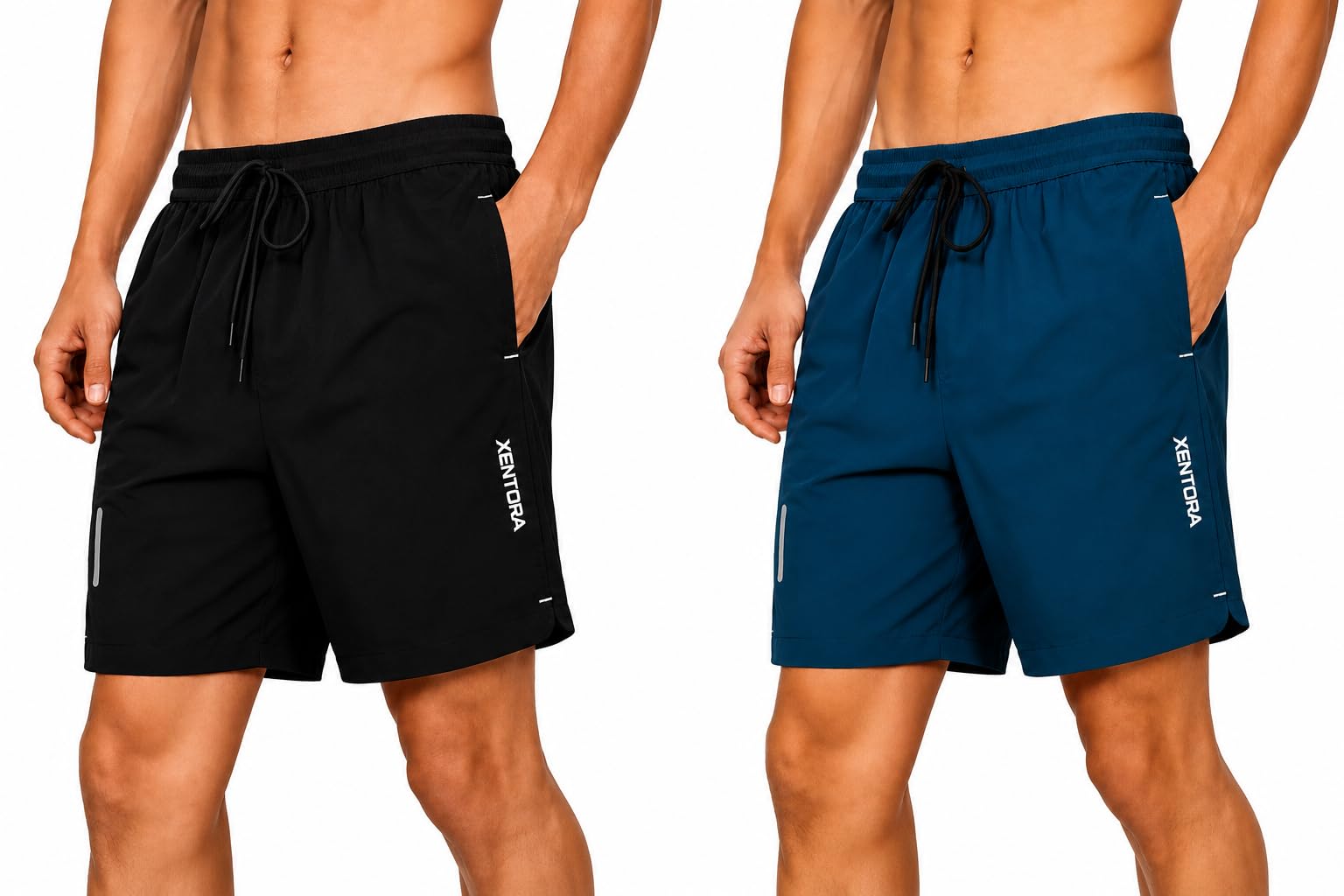 Men's Quick Dry Sports Shorts | Lightweight Gym Running Shorts with Zip Pockets | Athletic Workout Shorts-picture-46
