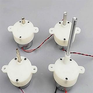 Bclla Zkenshan-DIY Motor DC 3-9V 2.5-11RPM Slow Speed Mini Micro Geared Motor High Torque Small Mute Plastic Reduction Gearbox Reverse, Easy to Install (Speed(RPM) : Item 3)