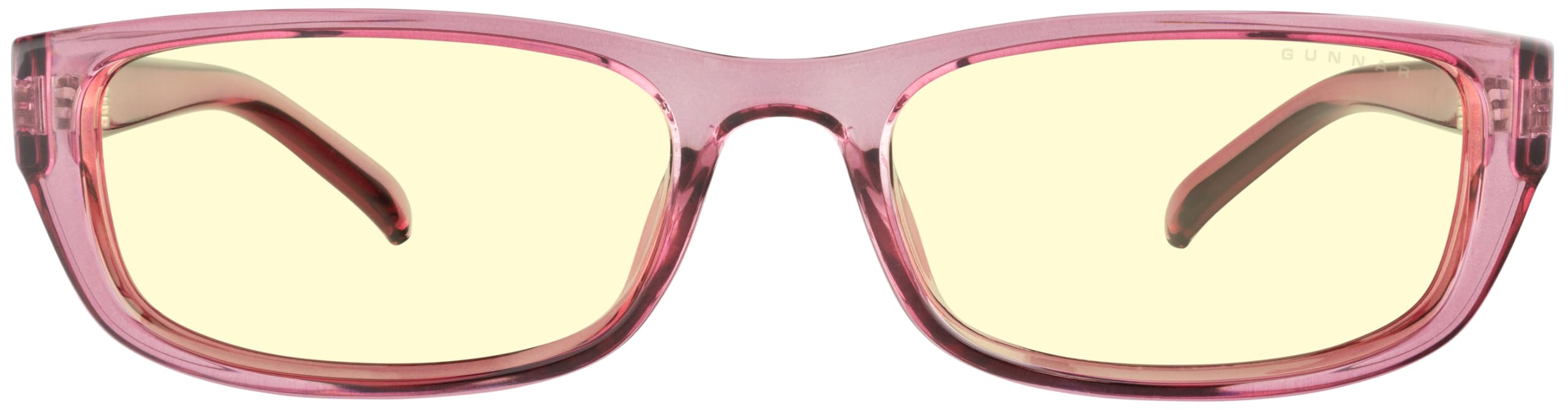 GUNNAR Womens Computer Glasses - Elin Plum Crystal Amber Lens - Blue Light Blocking Anti Glare