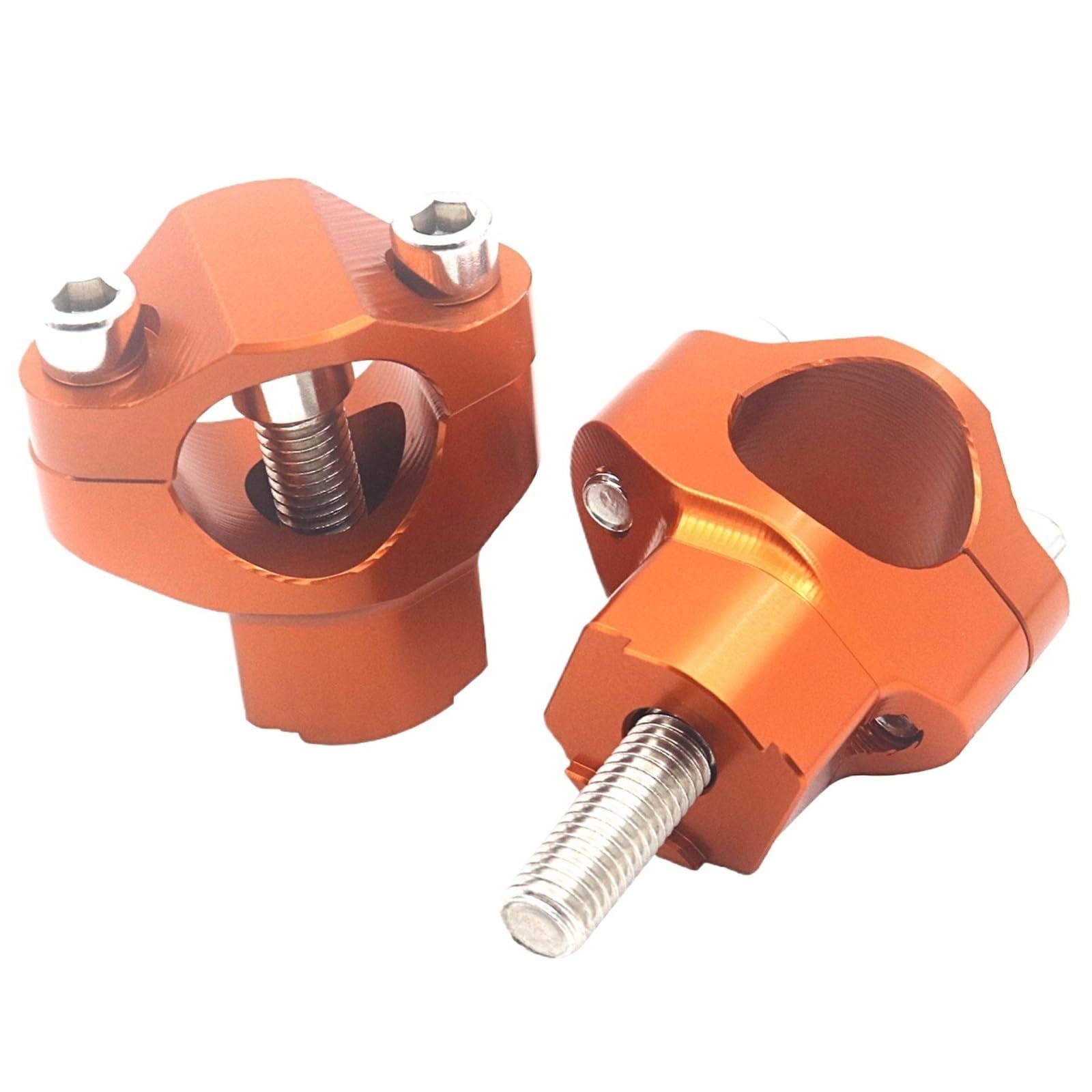 XFYESL Dirt Bikes 28MM Handlebar Riser Mount Clamp Motorcycle Accessory 1 1/8" Bar Riser Fit For SXF Handlebar risers kit(Orange)