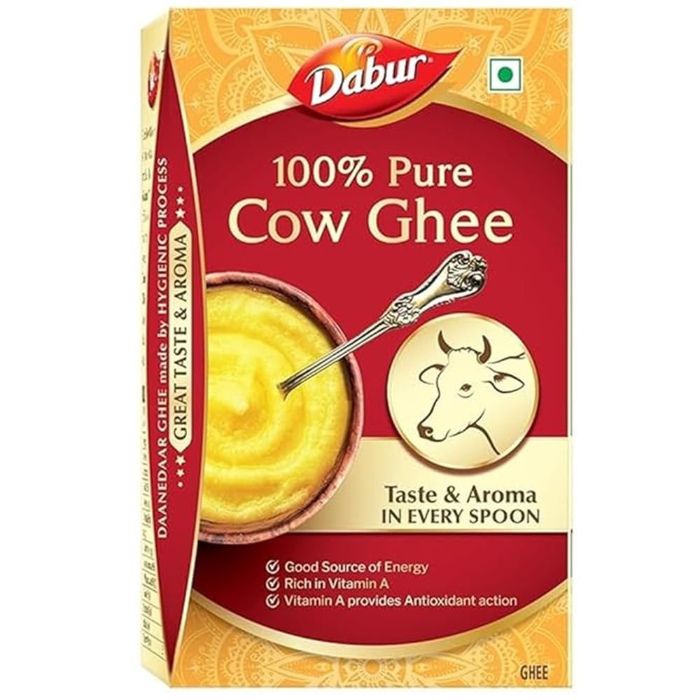 100% Pure Cow Ghee – 1000 ml | Daanedaar with Rich Aroma | Rich in Vitamin A | Provides Energy/Source of Energy