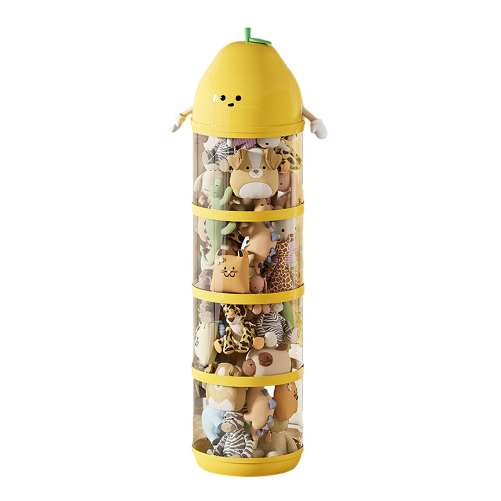 BCJMKDX Toy storage, Stuffed Animal Organizer Tube,Transparent Doll Storage,Plush Display Bucket(149.5 * 27cm)