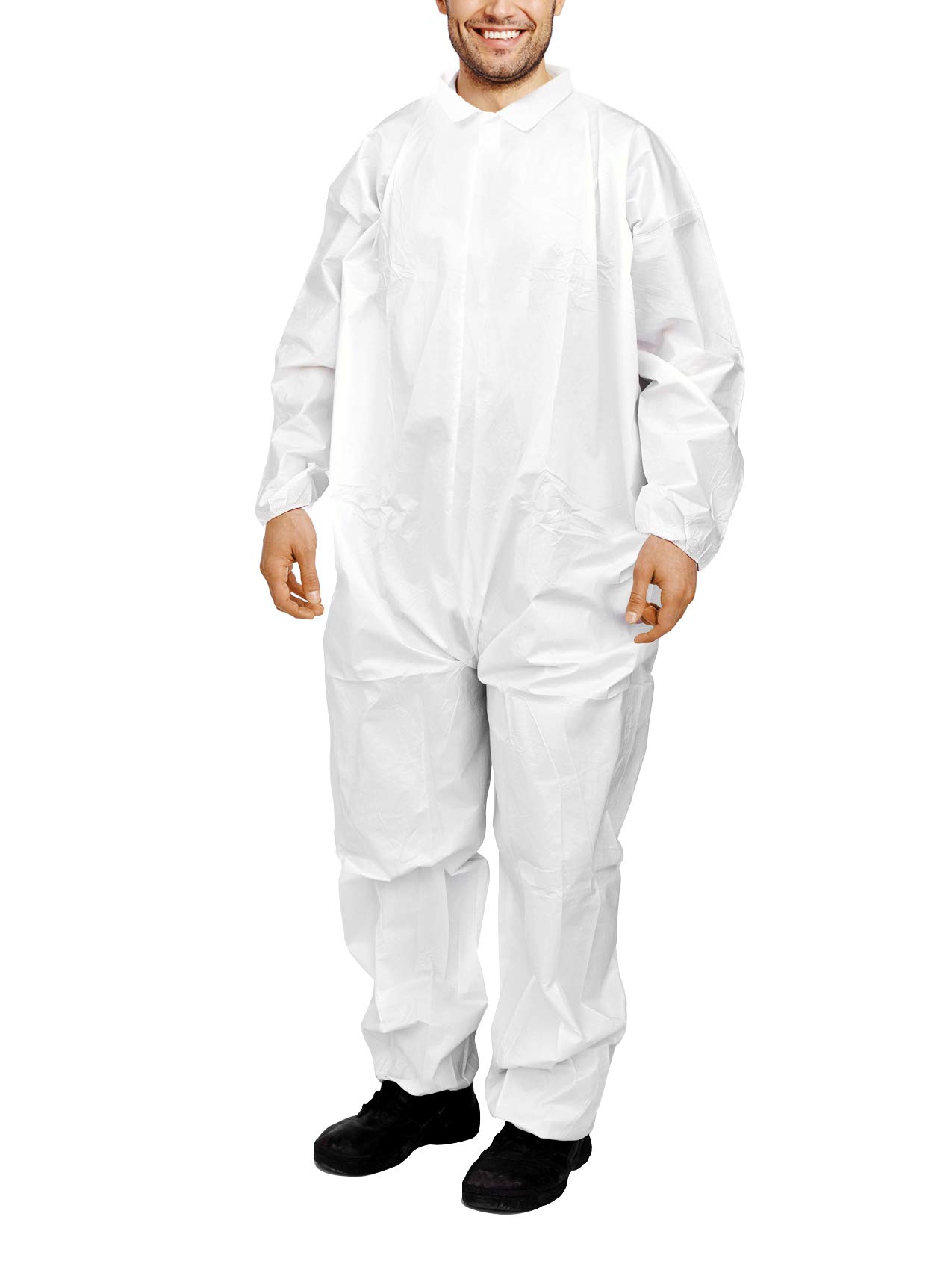 Buy AMZ White Paint Coveralls Disposable. Adult Hazmat Suits Disposable