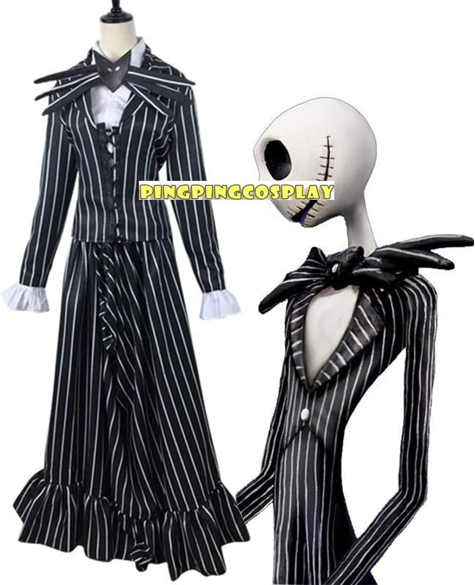 [SENYAH] ナイトメアービフォアクリスマス ジャック スケリントン コスプレ衣装 風COSPLAY コスプレ衣装 仮装 仮装
