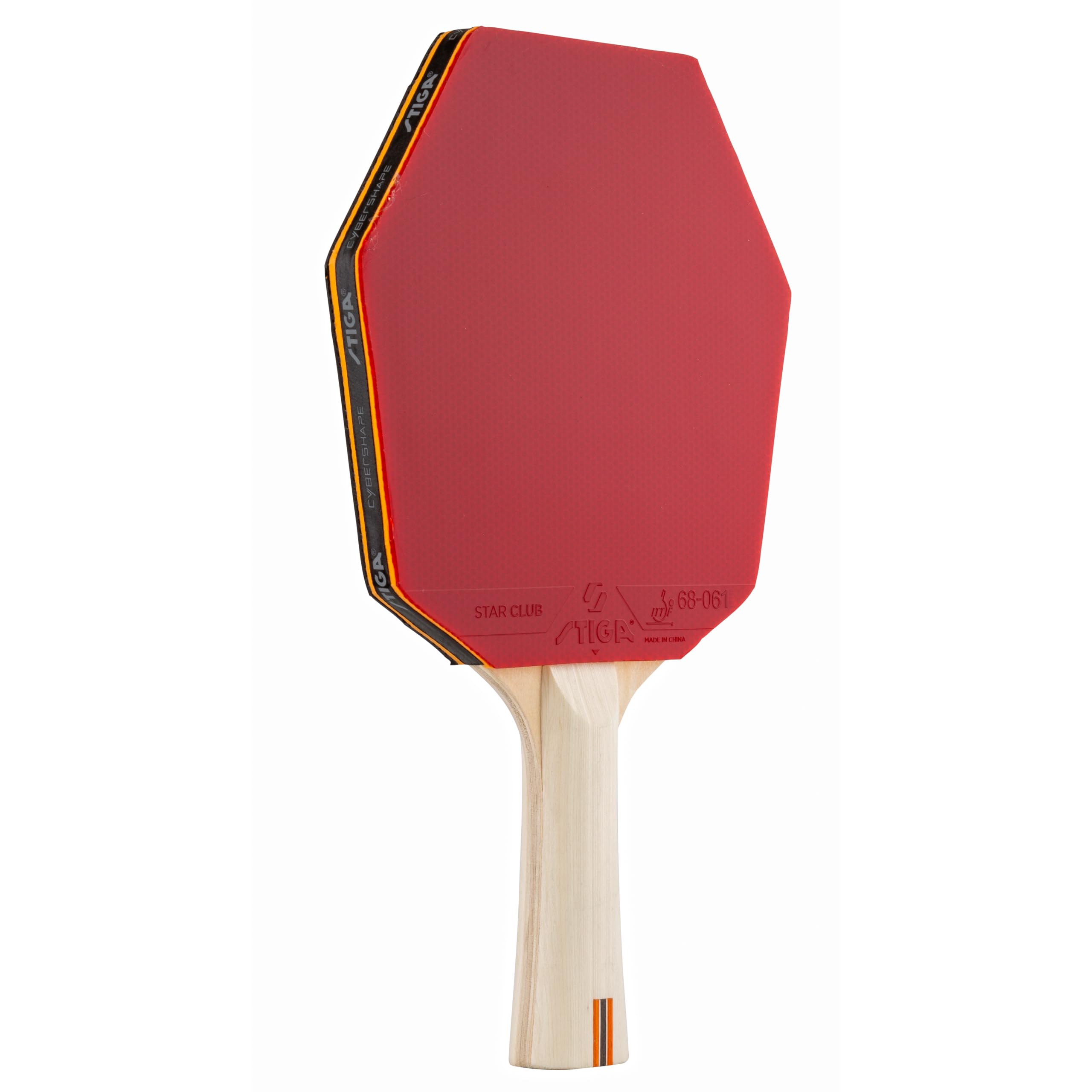 Raquette de Tennis de Table STIGA Club Cybershape. Raquette de Tennis de Table pour débutants avec Bois 5 Plis, revêtement Star Club et Grand Sweet Spot