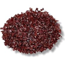 Radiant Red Garnet Gemstone Coarse 3-5mm Crushed Powder for Woodworking, Ring Inlay, Massage Therapy, and Stone Inlay