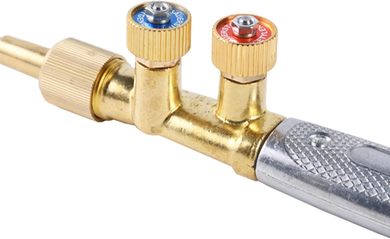 4Pcs Welding Torch Set for 3/8" 24 Connection Use with CGA 200 Acetylene and CGA 540 Oxygen Tanks Copper Construction Welding Cutting Torch