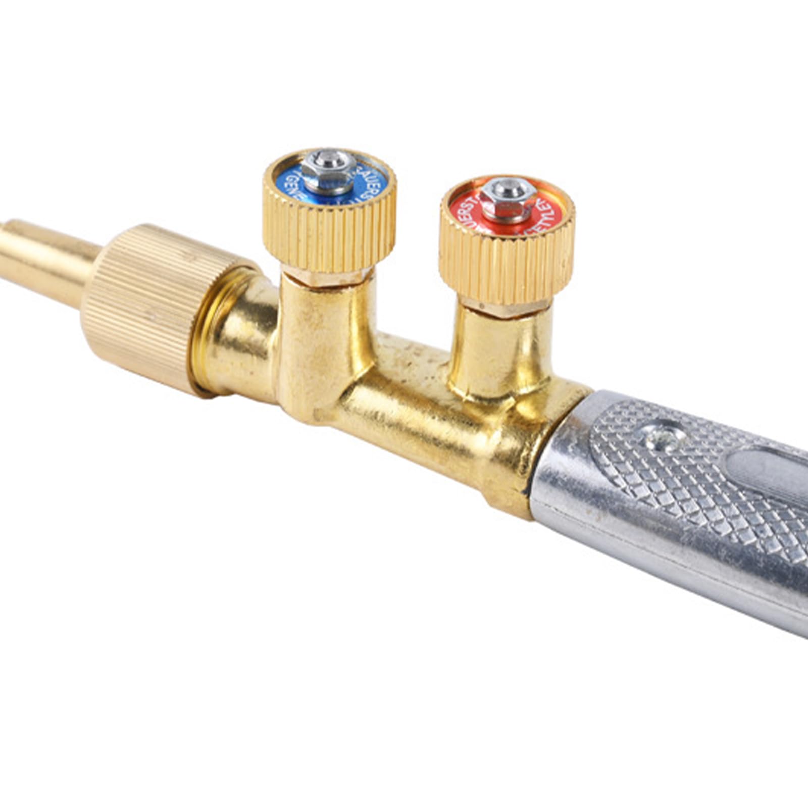 4 maniglie per cannelli per saldatura in rame per punta W J per uso industriale per cannelli per saldatura da 3/8" 24 raccordi per tubi flessibili