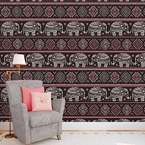 Image of DECOR PRODUCTION Self Adhesive Wallpaper Wall Sticker for Home Decor, Living Room, Bedroom, Hall, Kids Room, Play Room (PVC Vinyl, Water Proof 10 sq.ft) 16x90 Inches Each Strip