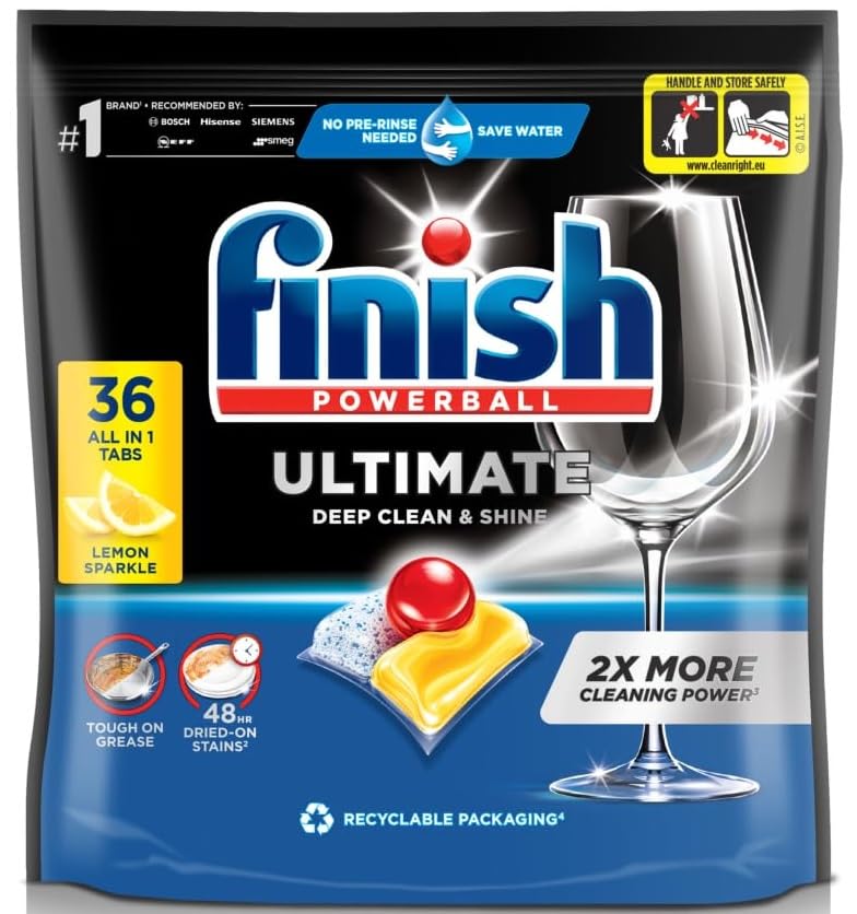 Finish Ultimate Plus Dishwasher Tablets 48's Lemon-image-40