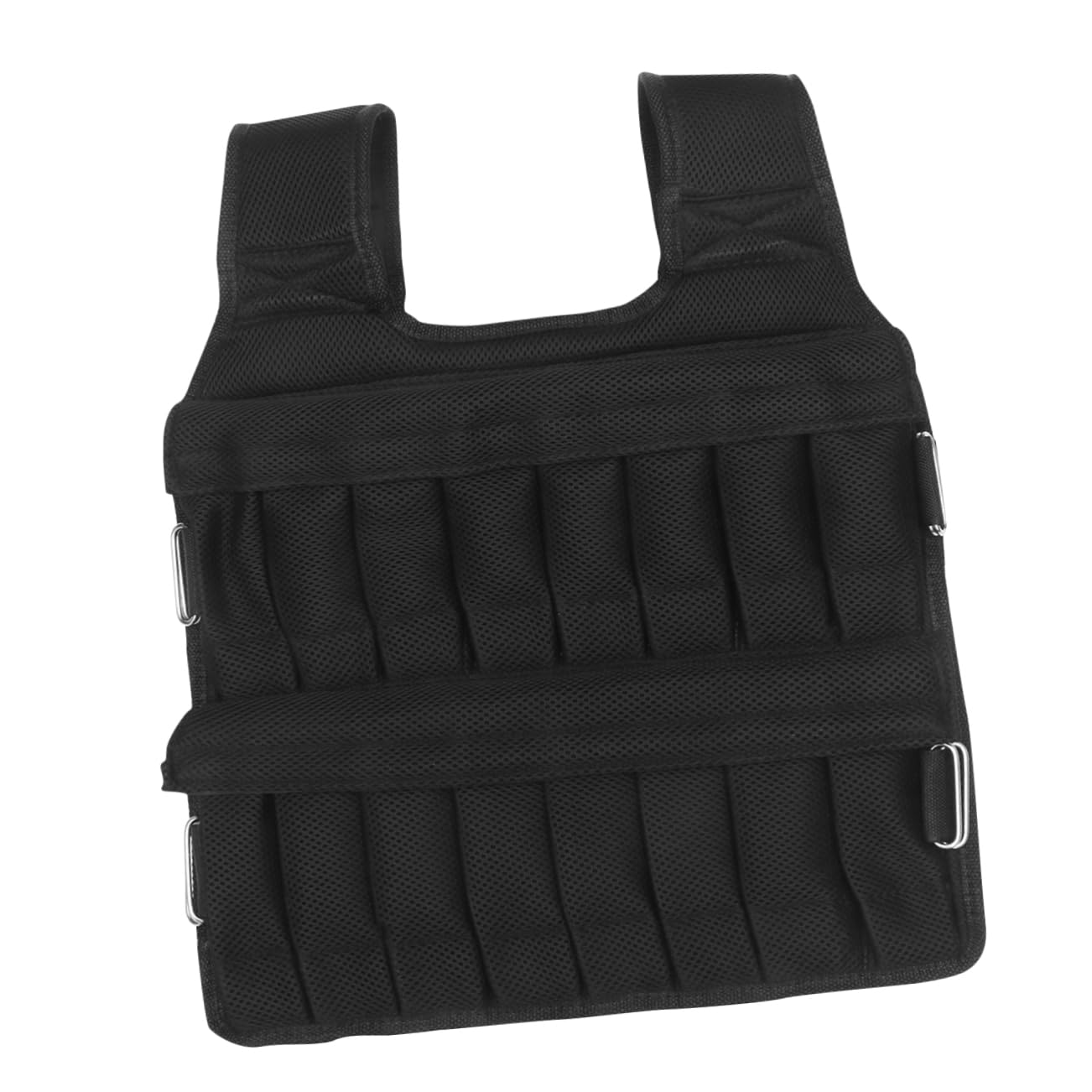 Gilet Zavorrato per Corsa da 35kg Nero Traspirante