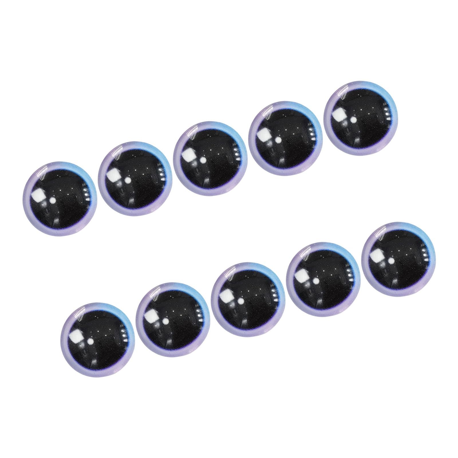 Msioytog Doll Eye Set for Eyes Semi Sphere Do It Yourself for Toy Soft Craft Crocheting Doll Accessories