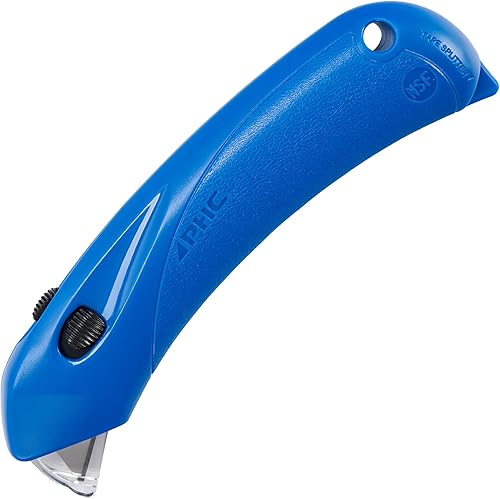 Miniatura 10 de Pacific Handy Cutter RSC-432 Cortador de seguridad para restaurante con campana de seguridad de bloqueo automático, desechable, apto para alimentos,