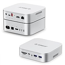 ORICO MiniRaid – Docking station 10 in 1 con alloggiamento SSD M.2 a doppio slot, supporta SSD M.2 NGFF e NVME da 2280 mm, 3 modalità array PM, RAID0, RAID1, copia offline, senza attrezzi, 10 Gbps
