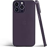 Thin iPhone 14 Pro Case, Thinnest Cover Ultra Slim Minimal - for Apple iPhone 14 Pro (2022) (Deep Purple)