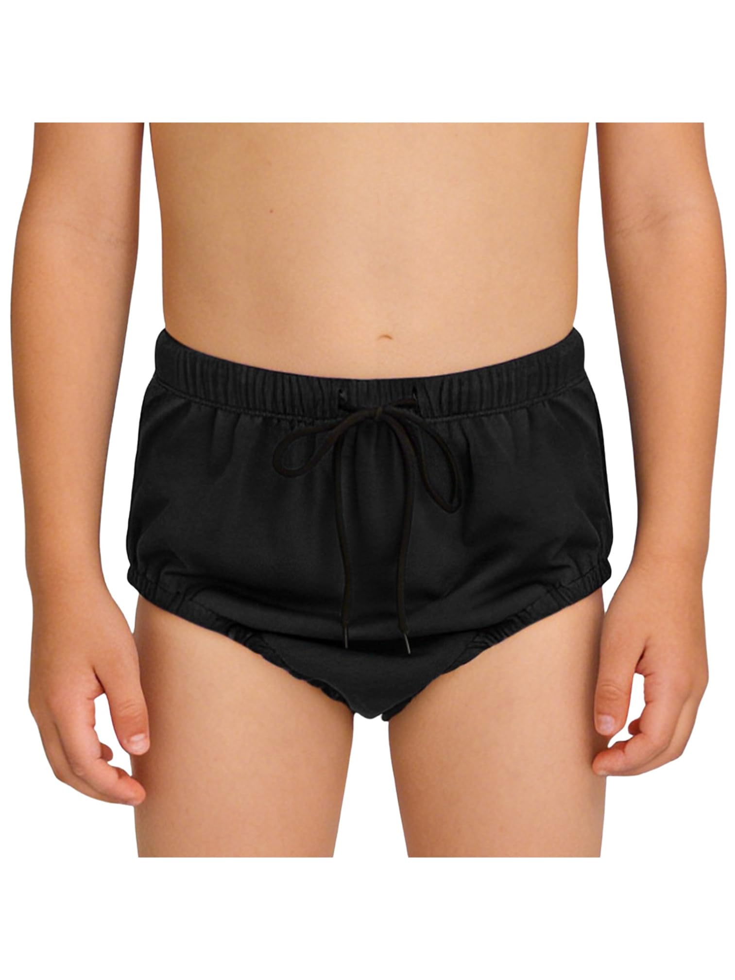 Agoky Boys Girls Swim Diaper Washable Waterproof Leak-Proof Reusable Cloth Nappy for Special Needs Older Kids Black 3-5 Years