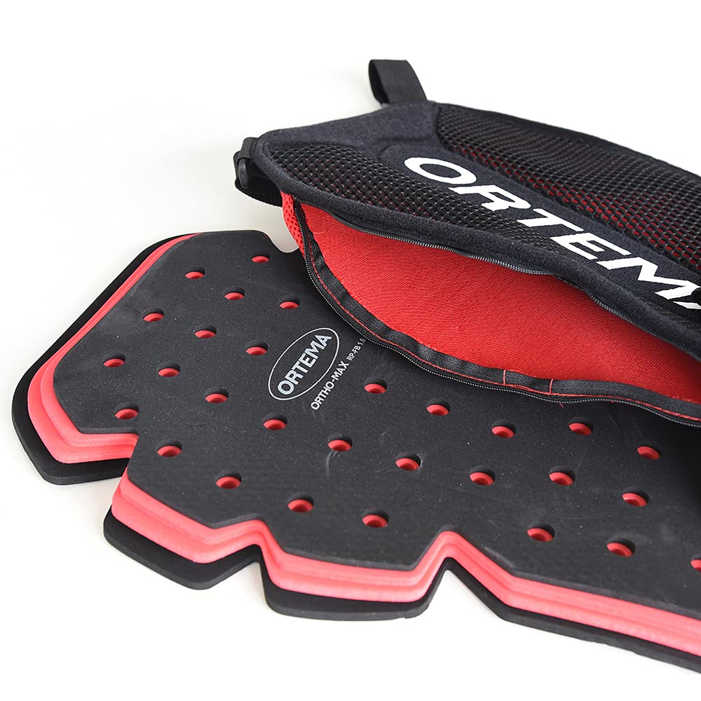 Ortho-Max Dynamic - Protezione per la schiena traspirante, unisex, per il tempo libero e lo sport, protezione per la colonna vertebrale, cintura renale integrata