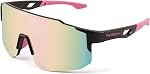 FEISEDY Lunettes de soleil Sport Hommes Femmes Cyclisme Lunettes de sport miroirs pour MTB Road Bike Randonnées en cours UV400 Protection B2388