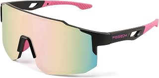 FEISEDY B2388 Sports Sunglasses Men Women Teens - UV400 Wraparound Cycling Biking Baseball Running Glasses