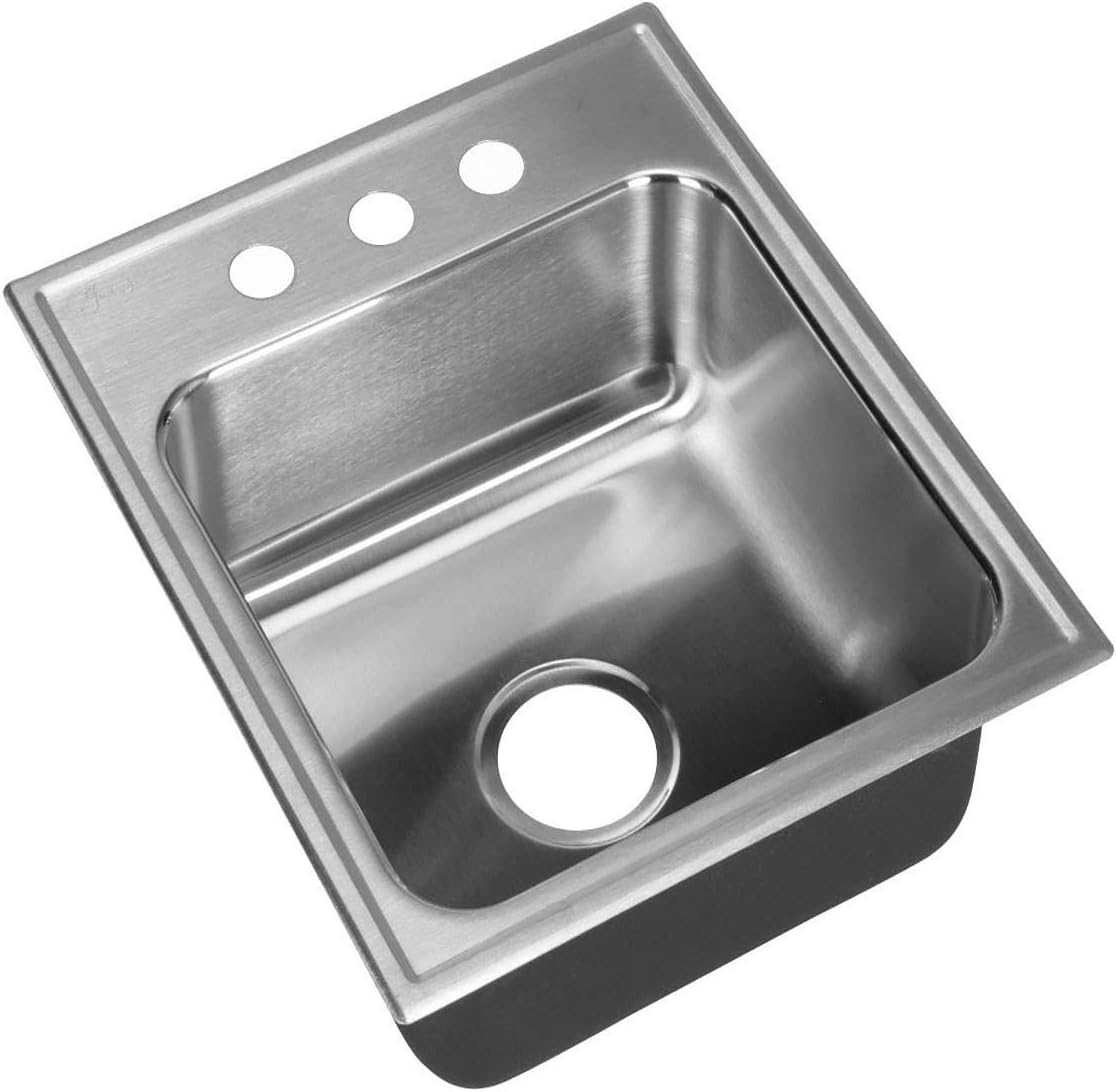 Just SLX2217AGR3 SLX2217A3 Stainless Steel Drop In Sink, 3 holes